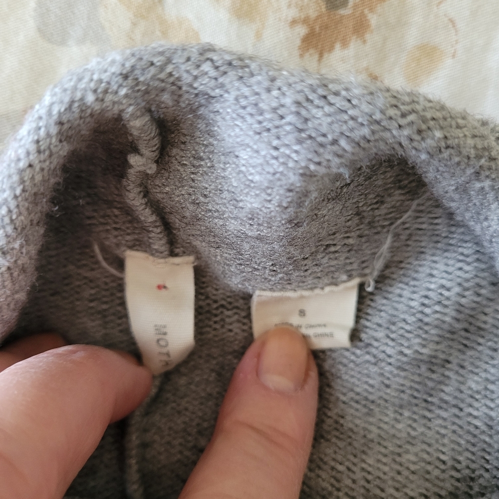 Anthropologie Moth Gray Oversized Sweater - image 4